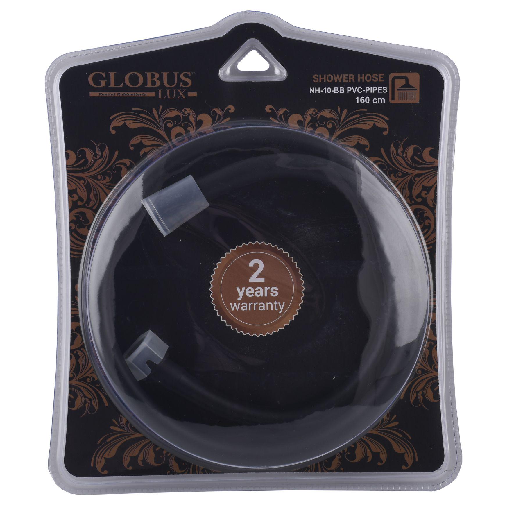 Шланг для душа силиконовый Globus Lux NH-10-BB-160 PVS-Pipes 000025177 1600 мм Черный (157740)