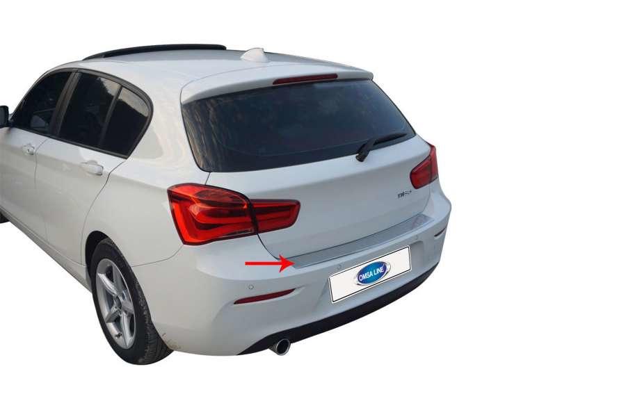 Накладка на задний бампер Omsa Line для BMW 1 серия F20/21 2011 нержавеющая сталь (51204) - фото 2