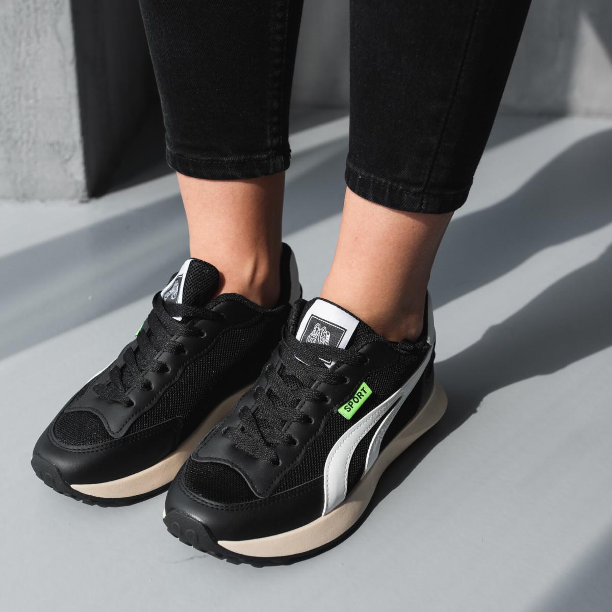 Кроссовки женские Fashion р. 41 25,5 см Черный (3733)