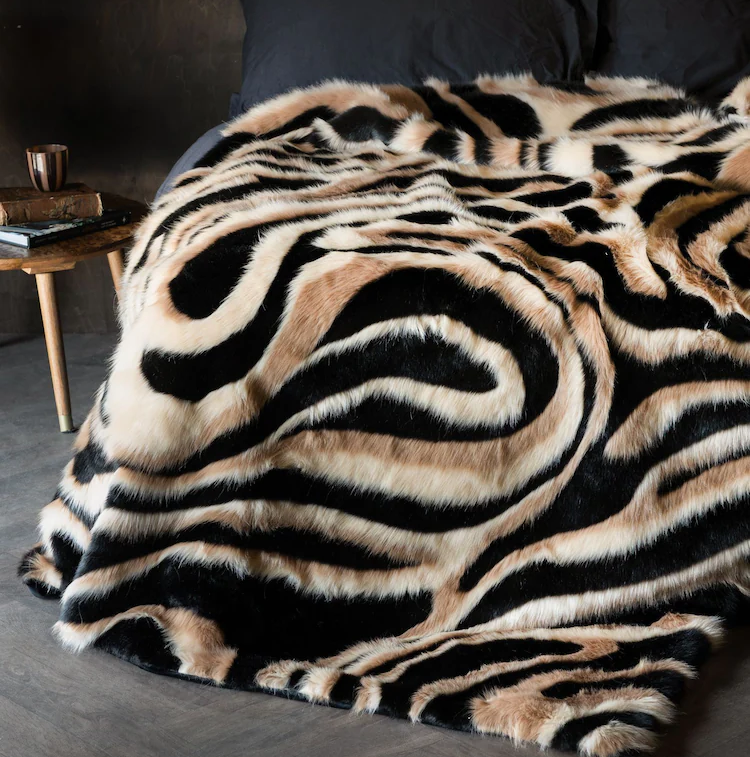 Плед-покрывало Rockett St George Animal Swirl Faux Fur Throw 2,0х1,5 м