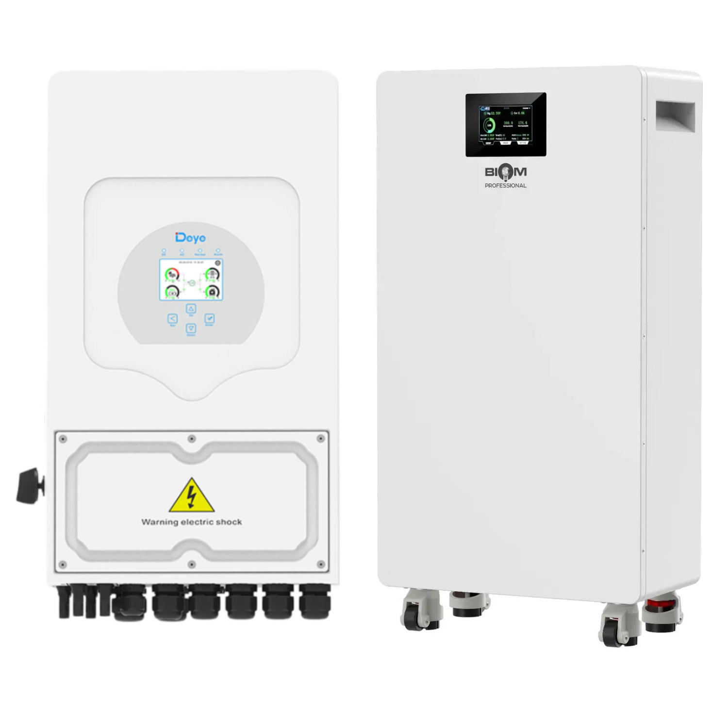 Комплект автономного энергоснабжения Deye SUN-8K-SG05LP1-EU Wi-Fi 8 кВт и Biom Professional BALFP-512314-V2 16 кВт·ч White Комплект автономного энергоснабжения Deye SUN-8K-SG05LP1-EU Wi-Fi 8 кВт и Biom Professional BALFP-512314-V2 16 кВт·ч White