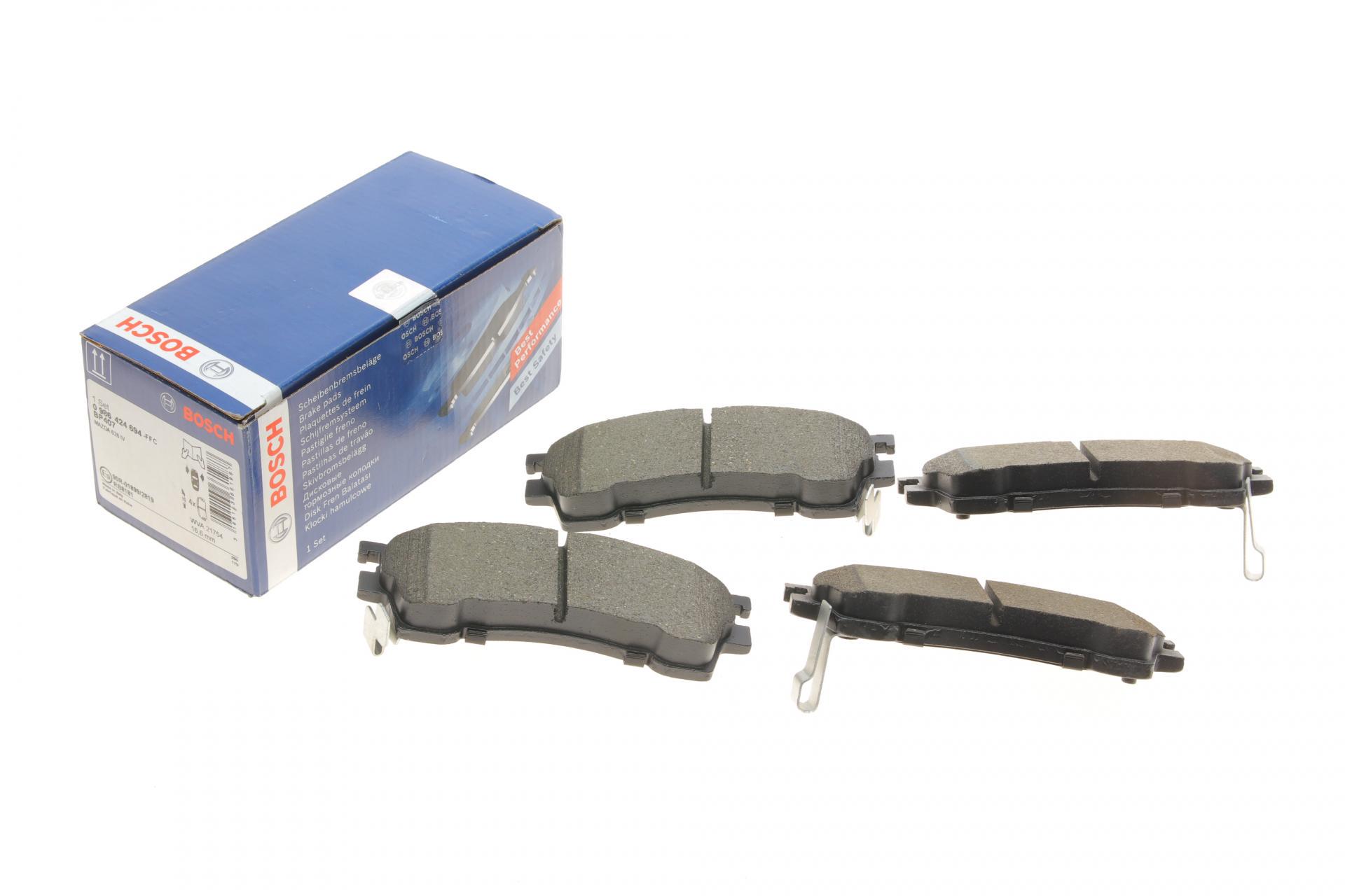 Колодки тормозные передние Mazda 323/626/ 1.8-2.0 91-04 SUMITOMO System (0 986 424 694 BOSCH)