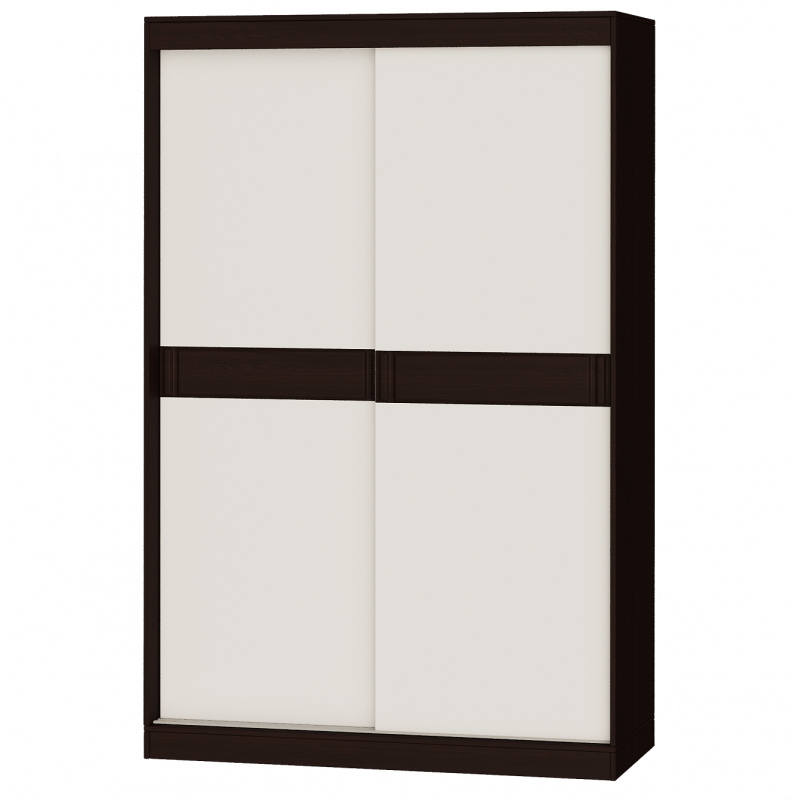 Шкаф-купе Эверест Соната 1400 двухдверный 140х60х217 Венге темный/Белый (DTM-2394) - фото 1 Шкаф-купе Эверест Соната 1400 двухдверный 140х60х217 Венге темный/Белый (DTM-2394) - фото 1