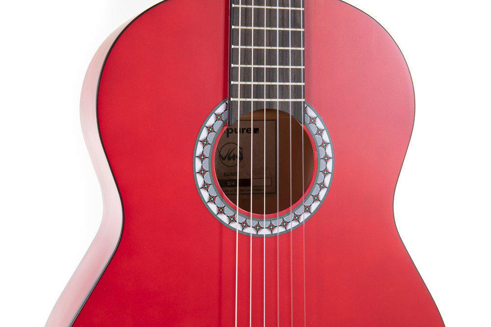 Классическая гитара GEWA Basic 3/4" Transparent Red (G-PS510143) - фото 5