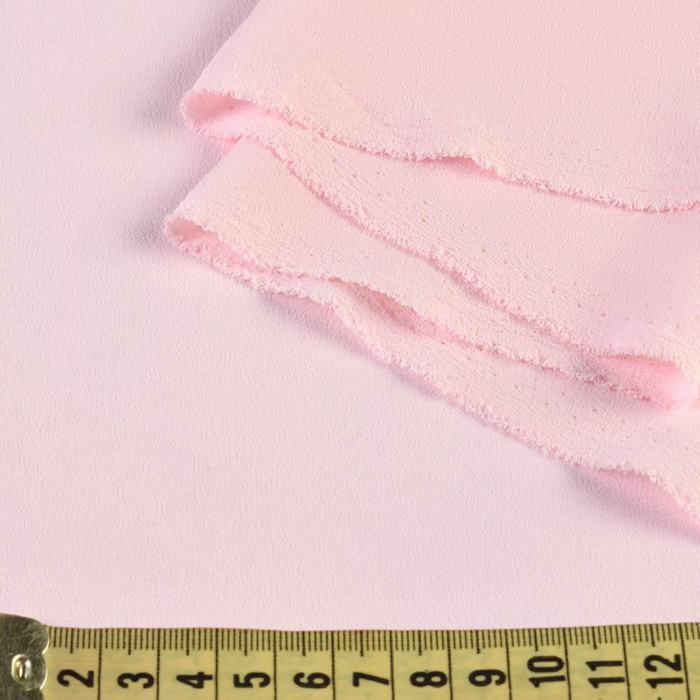 Ткань креп стрейч ширина 150 см Розовый (11412.007) - фото 3