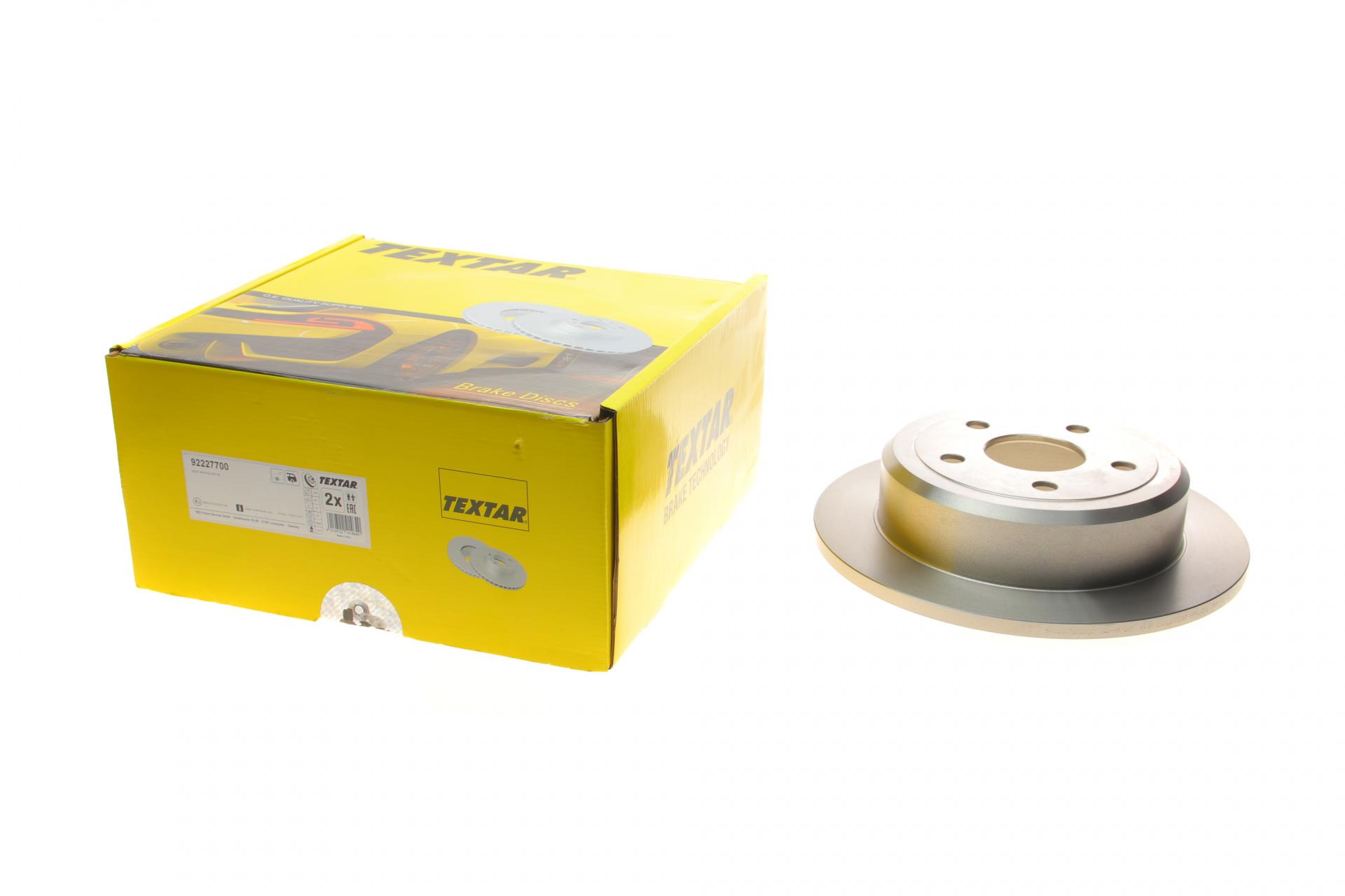 Диск тормозной задний TEXTAR для Jeep Wrangler 07- 316x12 мм (92227700)