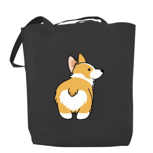 Шопер Corgi back 37x41 см Темно-сірий (2829232-28-83626)