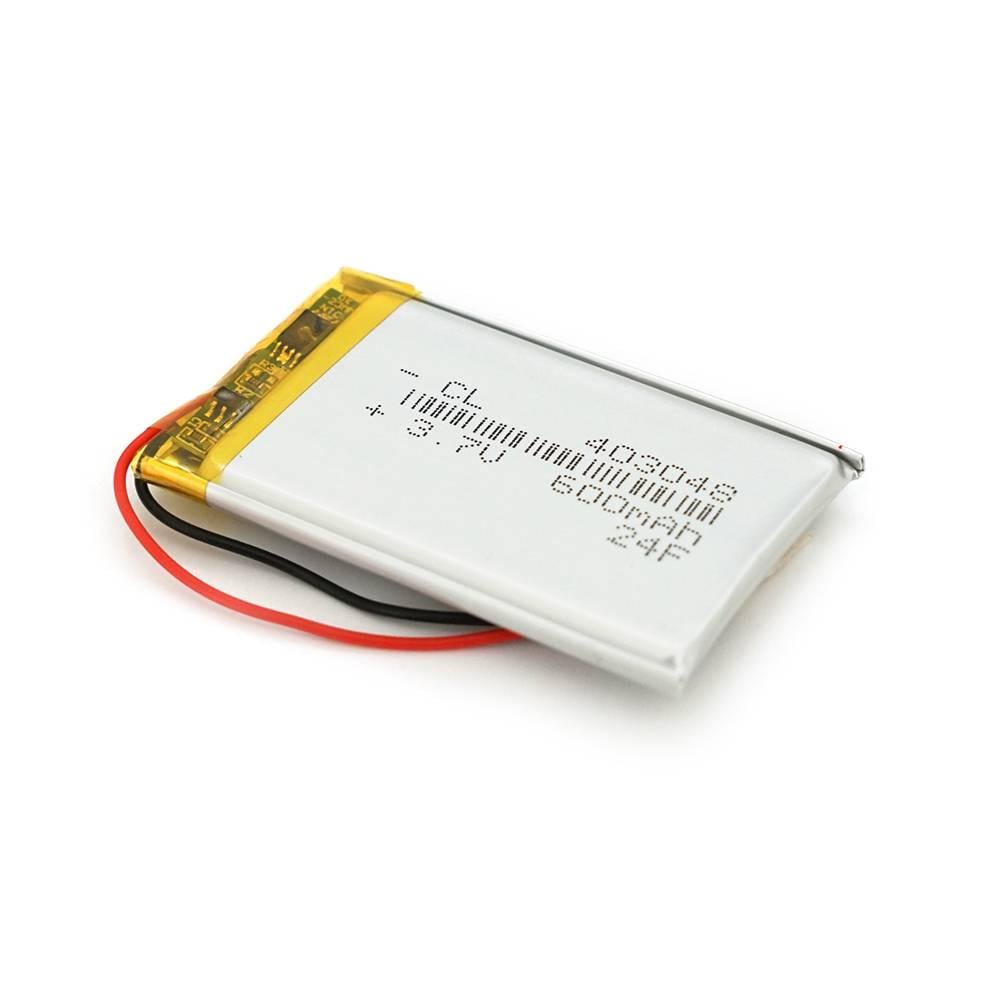 Акумулятор літій-полімерний 3,7В Li-ion 600 мАг 4х30х48 мм (37432) Акумулятор літій-полімерний 3,7В Li-ion 600 мАг 4х30х48 мм (37432)