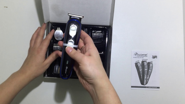 Машинки для стрижки Gemei GM-587 Pro щеточка для чистки Черный (1800464432) - фото 11 Машинки для стрижки Gemei GM-587 Pro щеточка для чистки Черный (1800464432) - фото 11