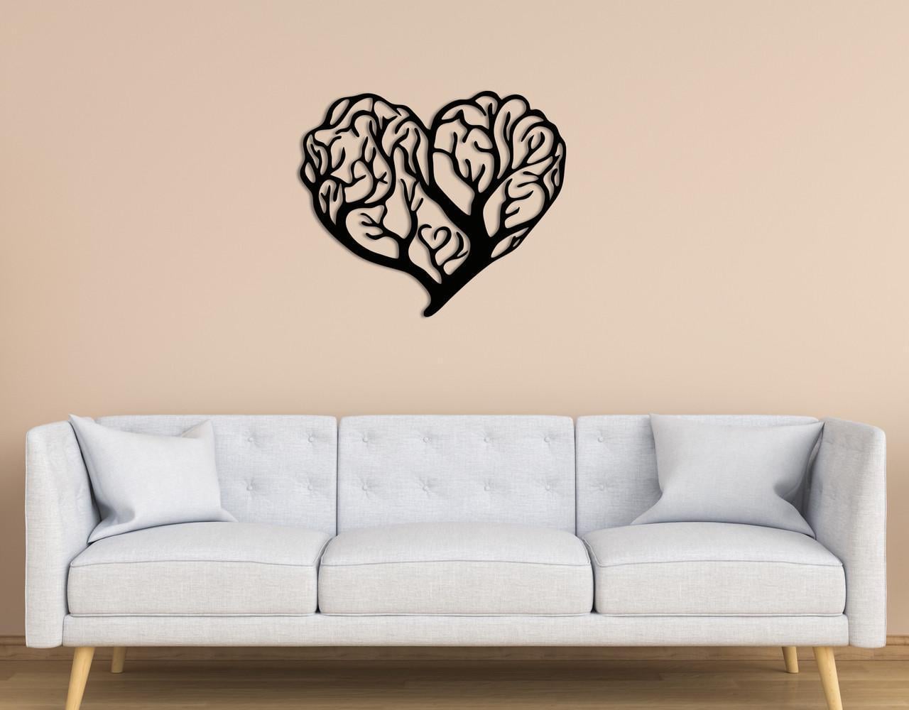 Декоративное панно на стену Upwood Decor Heart Is A Tree 80х93,6 см Black (1574812775)