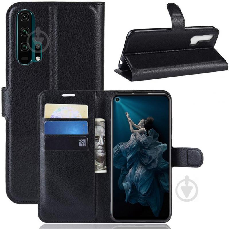 Чехол-книжка Litchie Wallet для Honor 20 Pro Black (hub_Rlyd78647) - фото 2