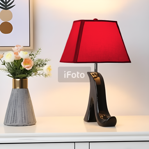 Лампа настільна FIRST RAY CL-43 Чобiток керамічна Чорний - фото 1