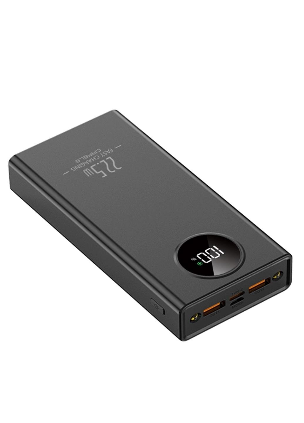 Повербанк Cafele KF40 20000 mAh PD 20W/QC 22,5W с фонариком Black (20669570) - фото 1