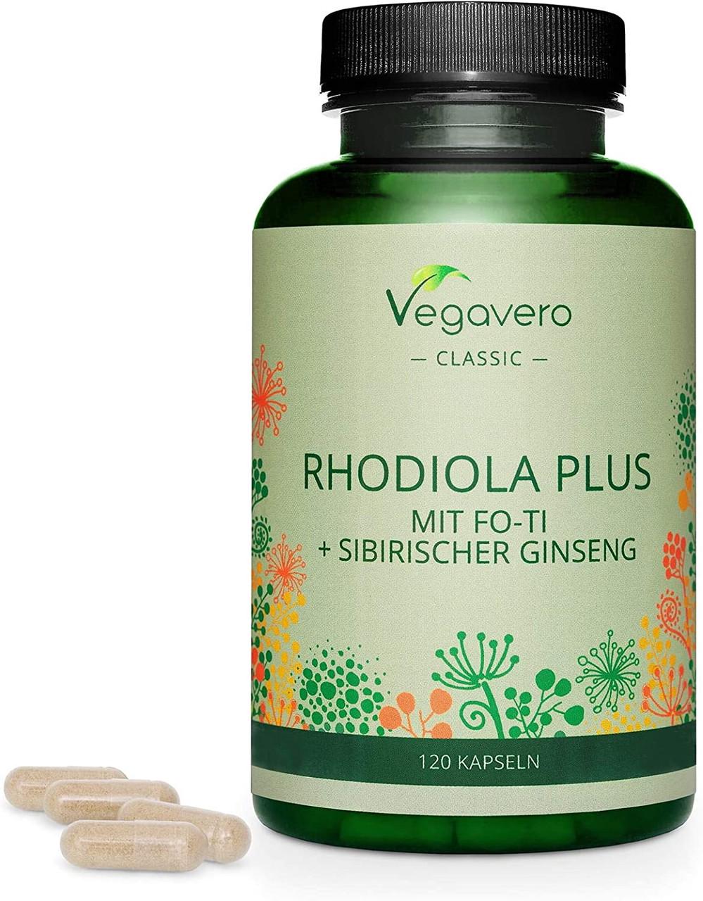 Витамины для иммунитета Vegavero Rhodiola Plus 120 капс. (5009430)