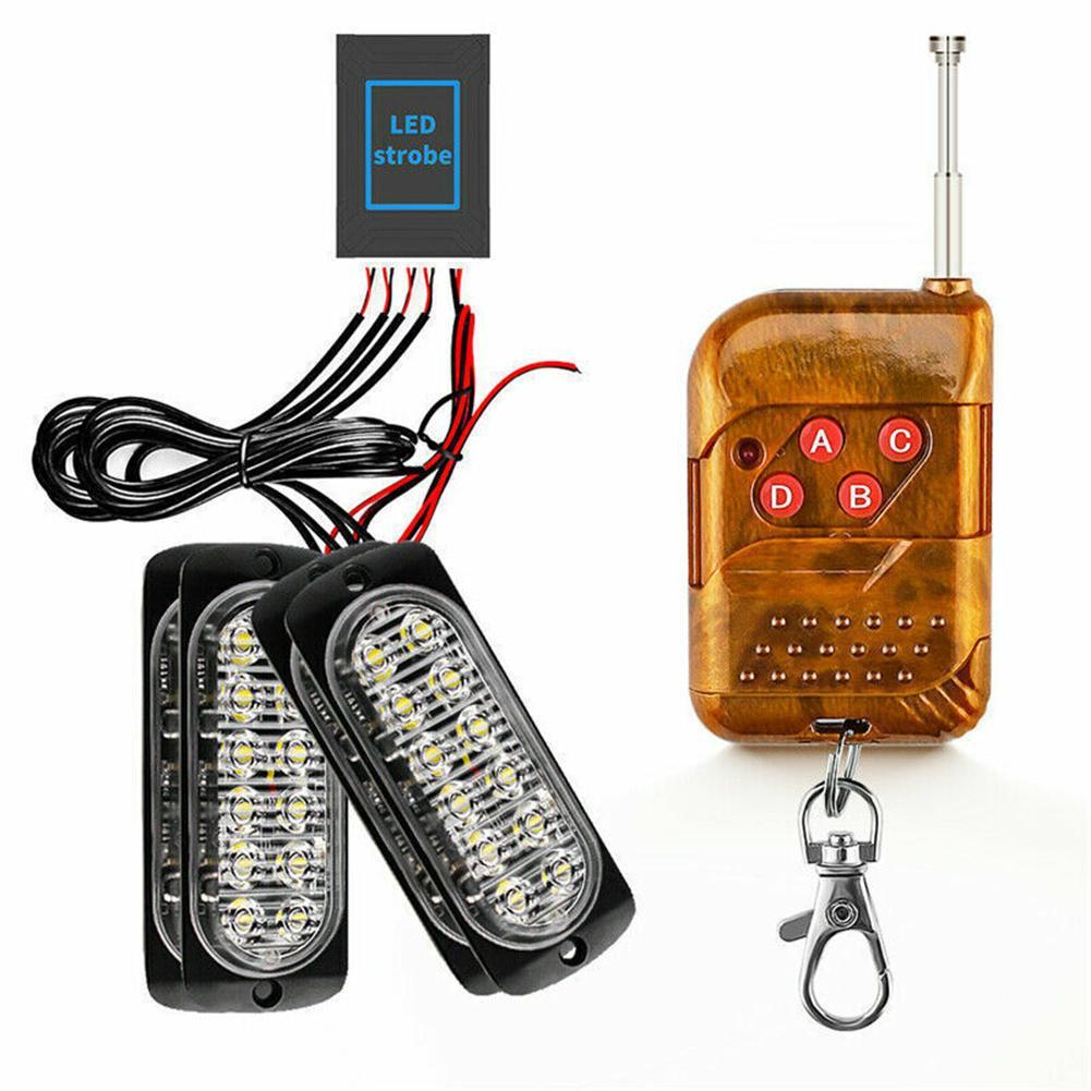 Стробоскоп з пультом керування 12 LED 12-24V комплект 4 шт. Жовтий (4281) - фото 8 Стробоскоп з пультом керування 12 LED 12-24V комплект 4 шт. Жовтий (4281) - фото 8