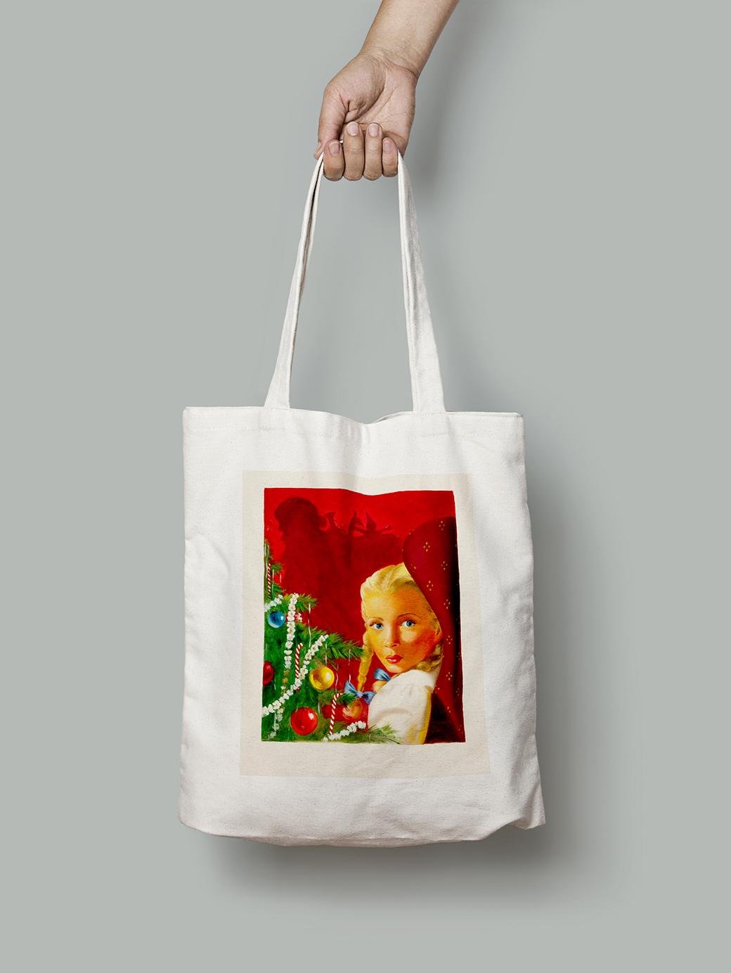 Эко-сумка шопер Удивление в Новогоднюю ночь