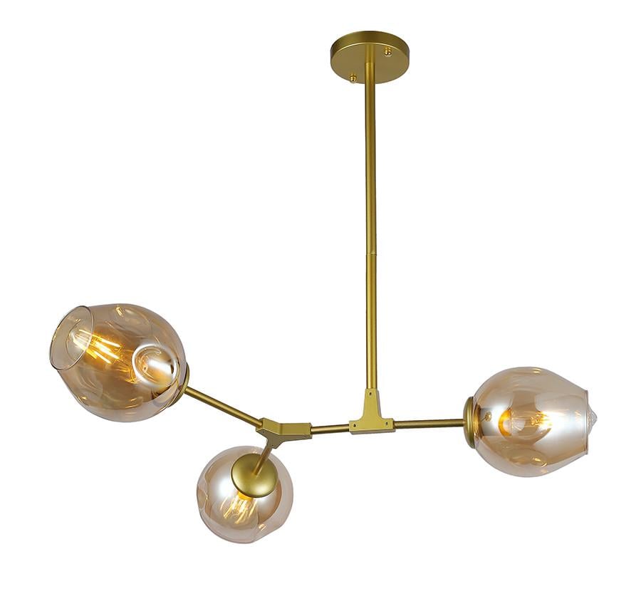 Люстра 752L7731-3 GD/BR Золотой/коричневый