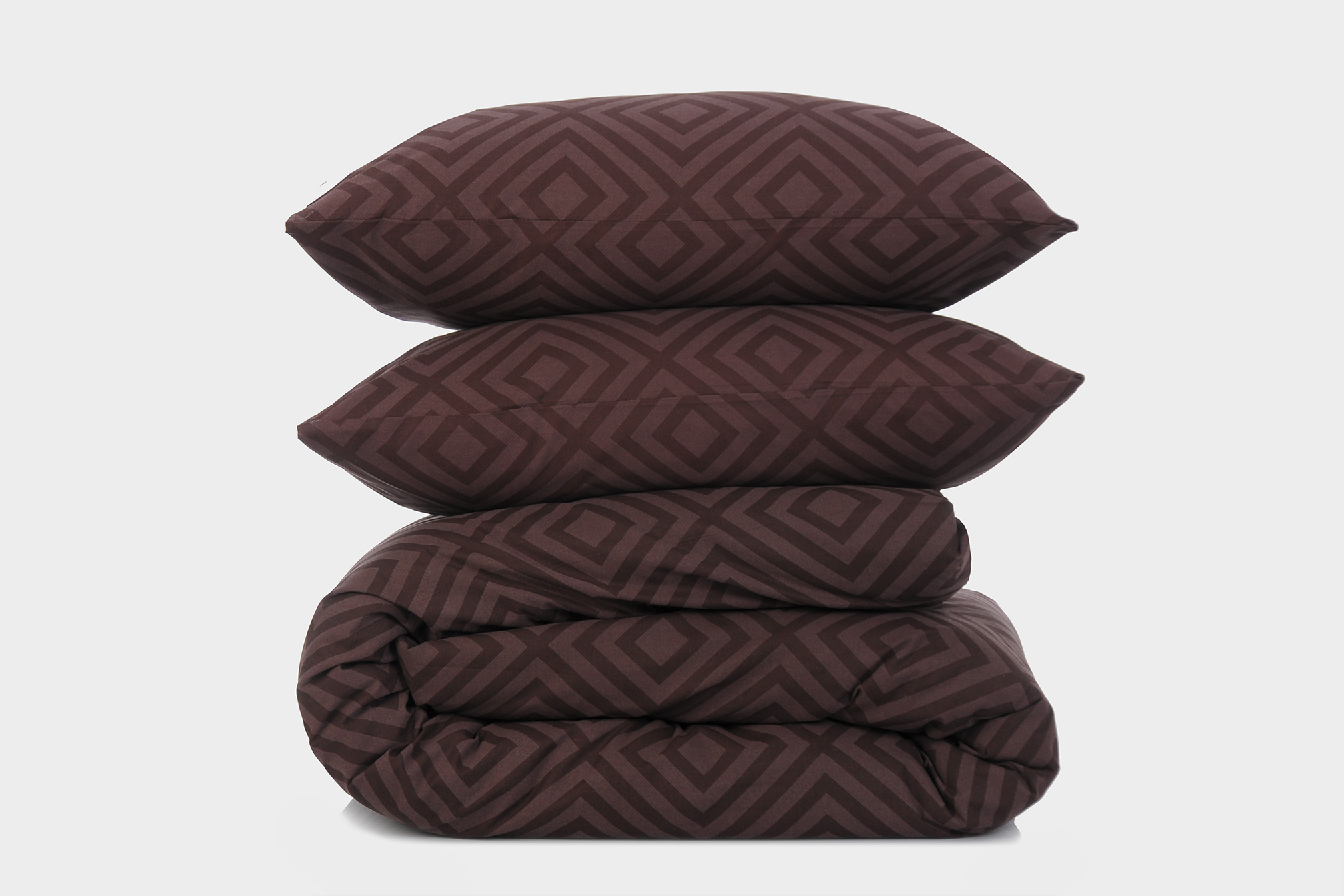 Комплект постельного белья евро Amore Glux-128 бязь Шоколадный (KPB-Ae-Glux-128brown(50x70)_) - фото 1 Комплект постельного белья евро Amore Glux-128 бязь Шоколадный (KPB-Ae-Glux-128brown(50x70)_) - фото 1