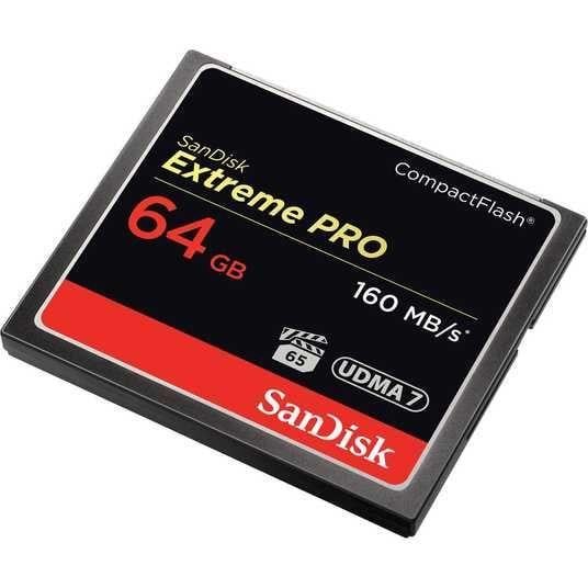Карточка памяти Sandisk Extreme Pro Compact Flash 64 GB 160 mb/s UDMA 7