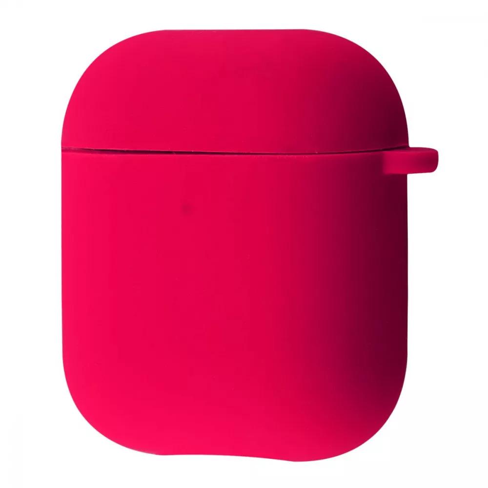 Чохол для навушників PRC Silicone Case Full for AirPods 1/2 Rose Red (13968180)