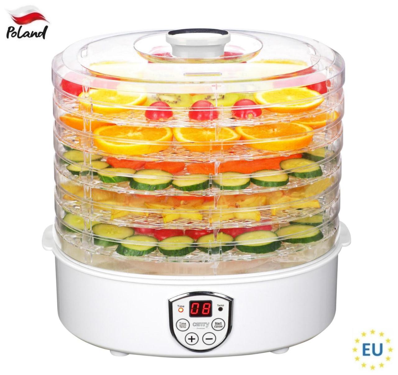 Сушилка для овощей и фруктов Camry 550W 5 секций - фото 2 Сушилка для овощей и фруктов Camry 550W 5 секций - фото 2