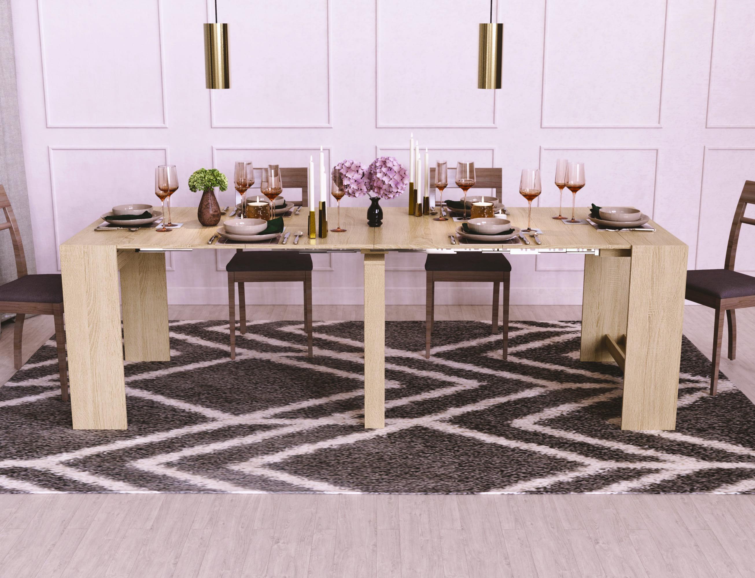 Обідній стіл-трансформер Python розібраний 2400x750x900 мм Дуб Сонома (GATB22130000000) - фото 2 Обідній стіл-трансформер Python розібраний 2400x750x900 мм Дуб Сонома (GATB22130000000) - фото 2