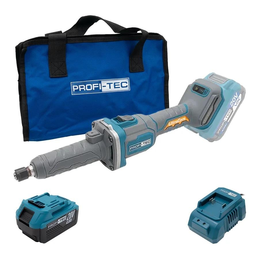 Шлифовальная машина прямая PROFI-TEC PPSG0620 UltraCore 1хPT2040EP 4,0 Ач аккумуляторная Серый (GR-06537)