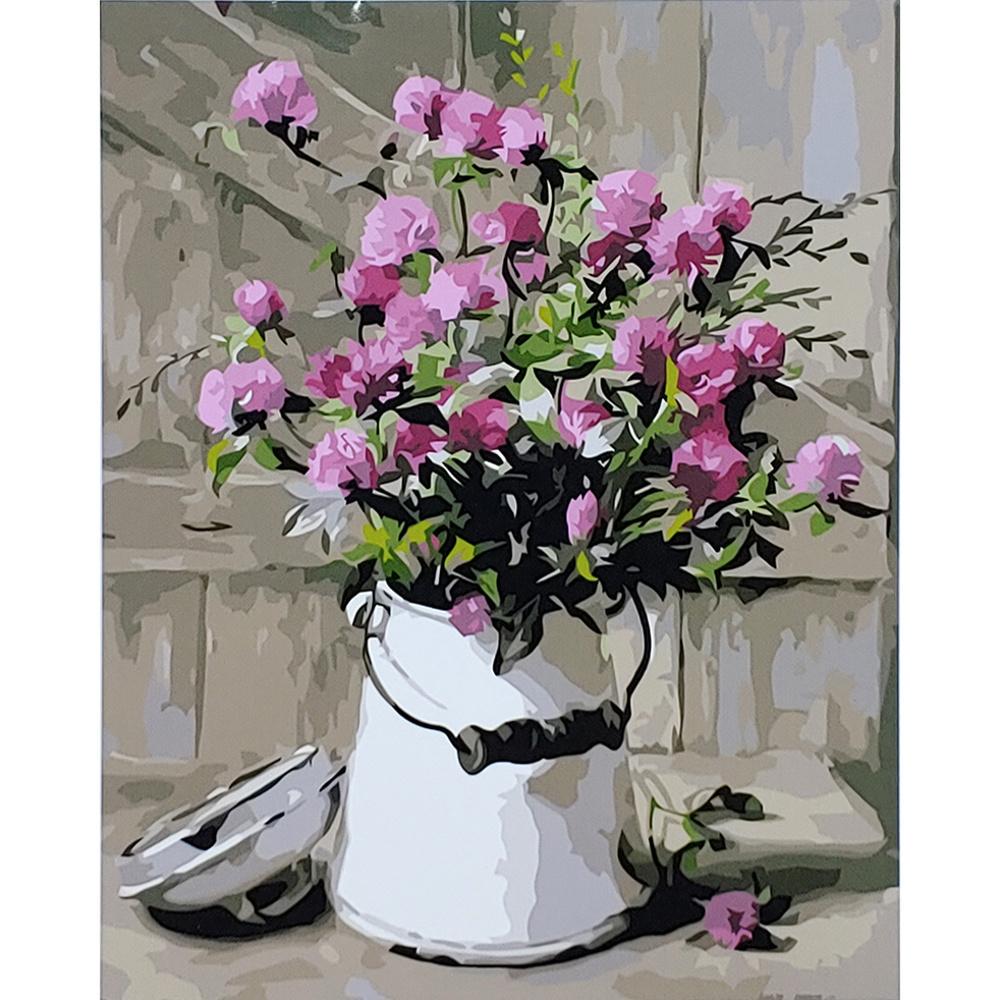 Картина по номерам Strateg Премиум Полевые цветы 40x50 см (GS069)