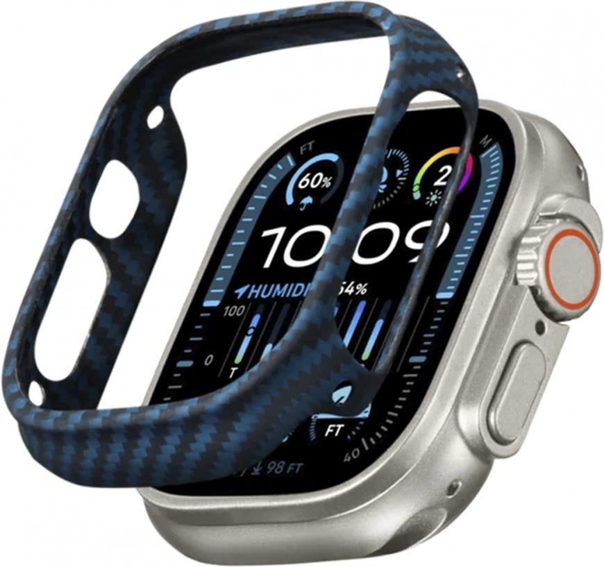 Чехол для смарт-часов Pitaka Air Case for Apple Watch Ultra 2/Ultra 49 мм Black/Blue (KW2302A)