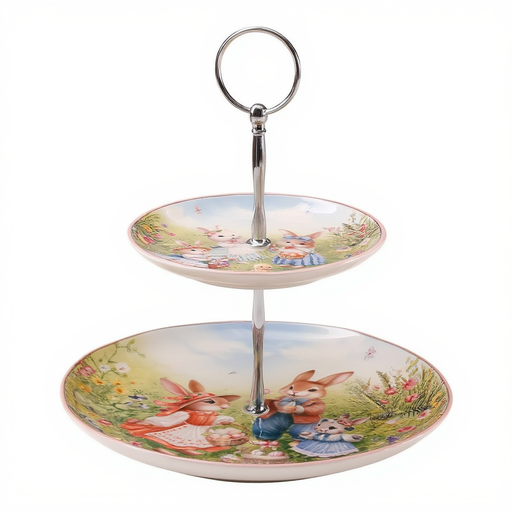 Этажерка Rabbit Family для фруктов и десертов 23х24 (HP-7323-11) Этажерка Rabbit Family для фруктов и десертов 23х24 (HP-7323-11)