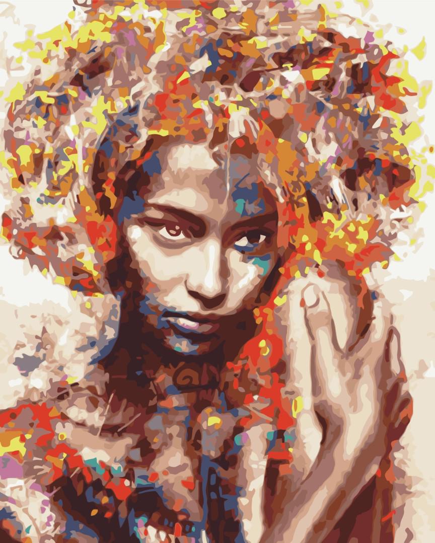 Картина по номерам Brushme Незнакомка в красках 40x50 см (BS51400)