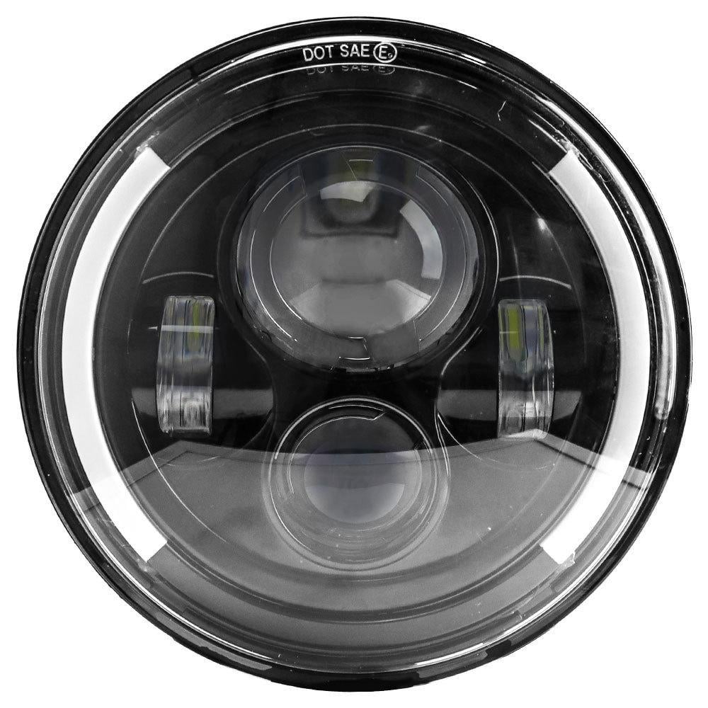 Светодиодная LED-фара DXZ JP-Y7-C4-B 7" для Нива/УАЗ 2101/2121/FJ/Cruiser/Jeep/H4 IP68 12000 лм (1622109933)