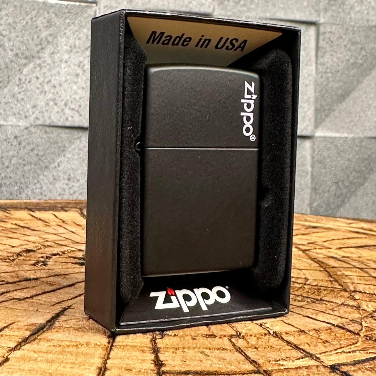 Зажигалка бензиновая ZIPPO 218 ZL Black Matte - фото 3