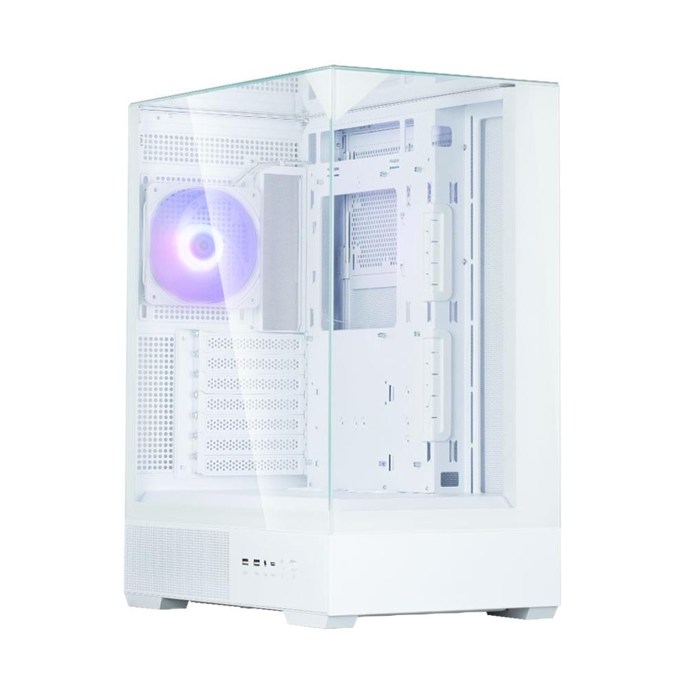 Корпус для компьютера Zalman P40 Prism Mid Tower mini-ITX/mini-ATX no PSU Белый (P40PRISMWHITE)
