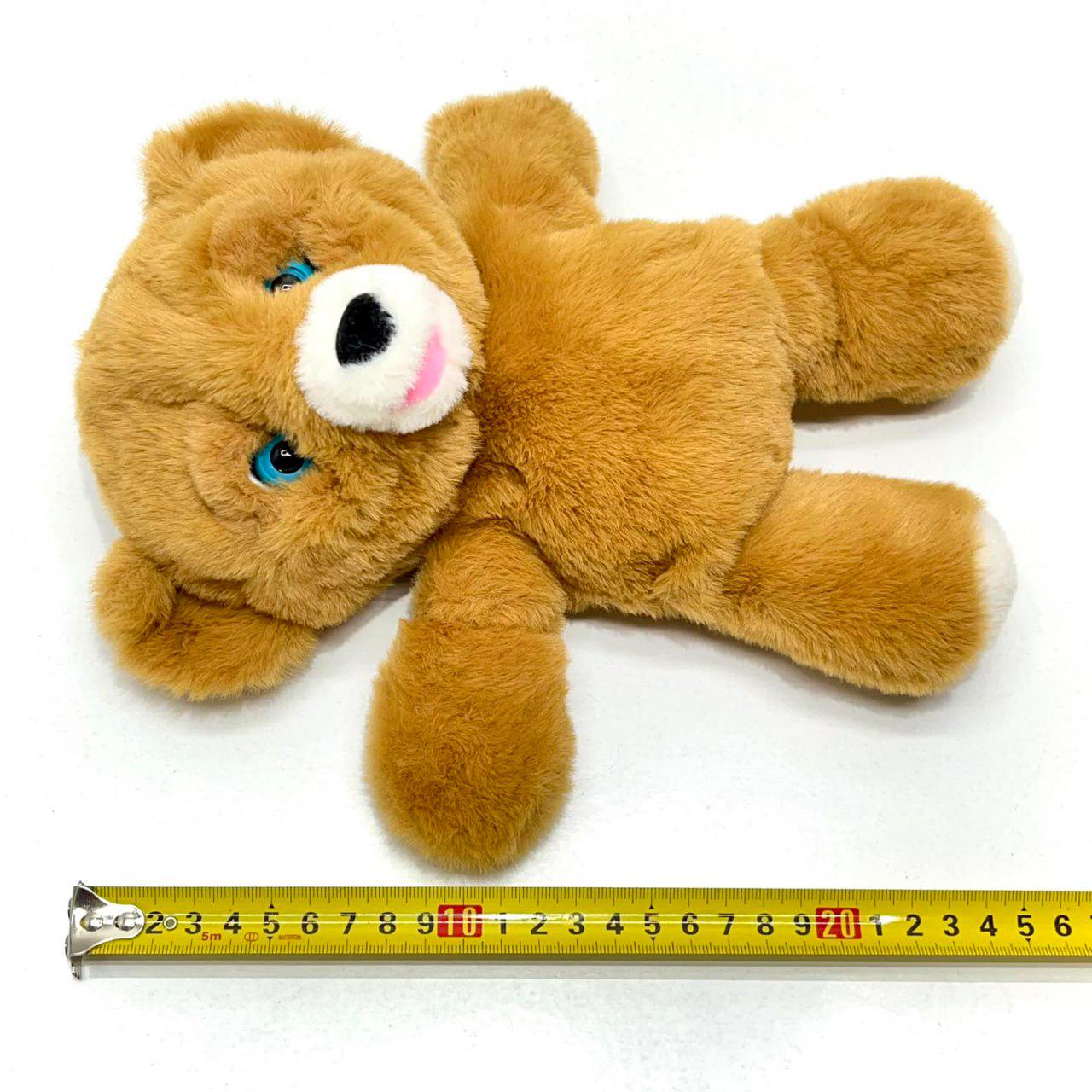 М'яка іграшка інтерактивна Ведмедик пляшечка/моргає/сенсорний та магнітний датчик/звук 24 см Коричневий (933-216 E) - фото 4