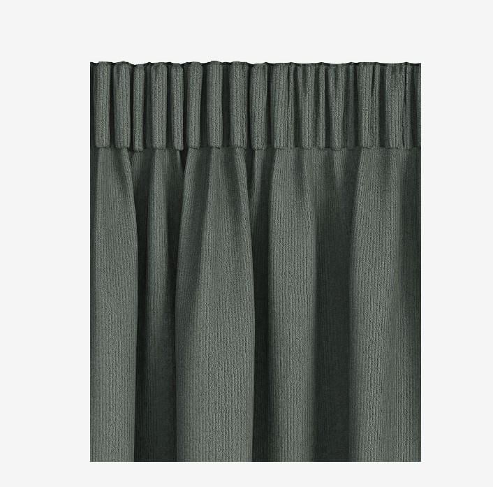 Занавеска из полиэстера Вельвет 140x300 см Зеленый