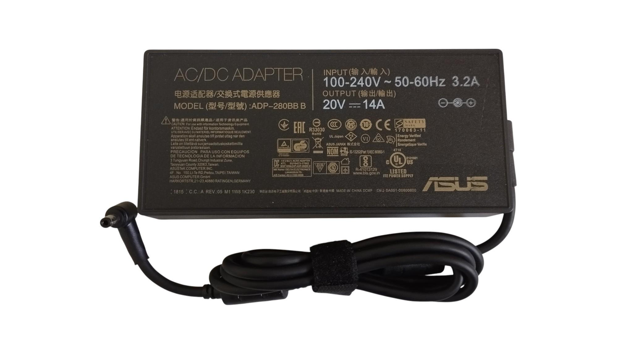 Блок питания для ноутбука Asus 280W 20V 14A 5,5x2,5 мм ADP-280BB B (093256)