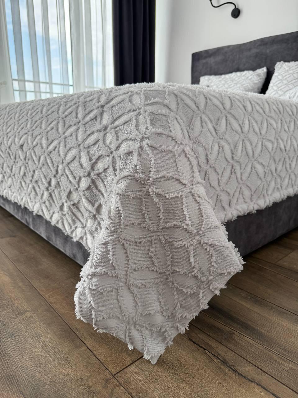 Покрывало Фрея 240x250 см Серый (21621-8-240x250cm) - фото 1 Покрывало Фрея 240x250 см Серый (21621-8-240x250cm) - фото 1