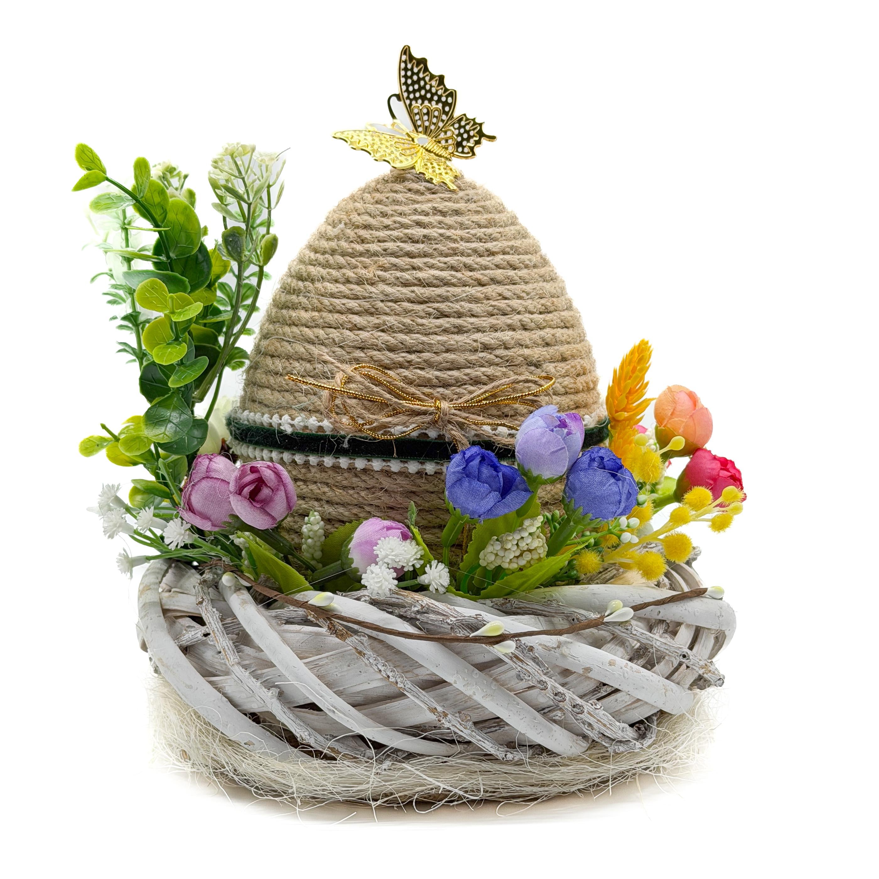 Композиция пасха GALA DECOR весеннее гнездышко с писанкой 25 см