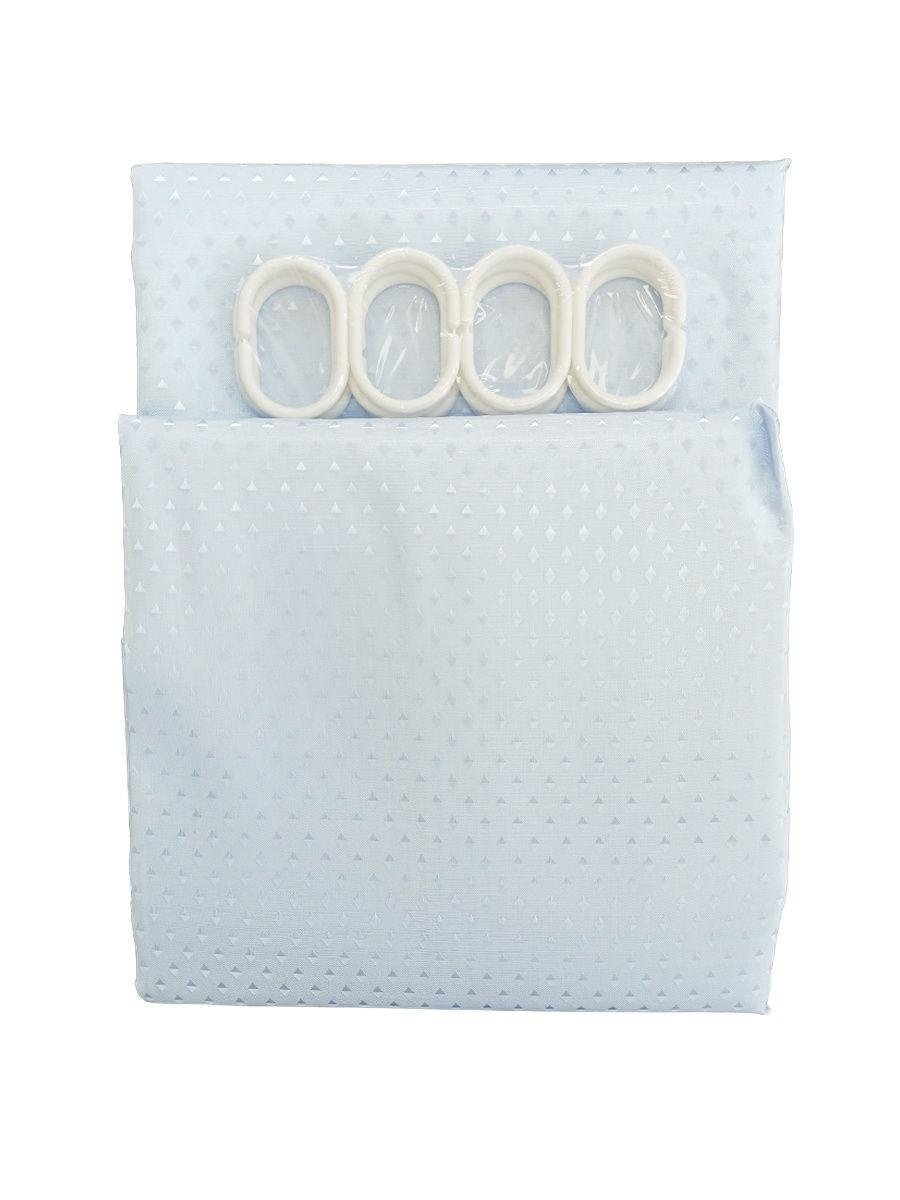 Шторка для ванной комнаты Пика из полиэстера 180х200 см Белый (837 Kha) - фото 7