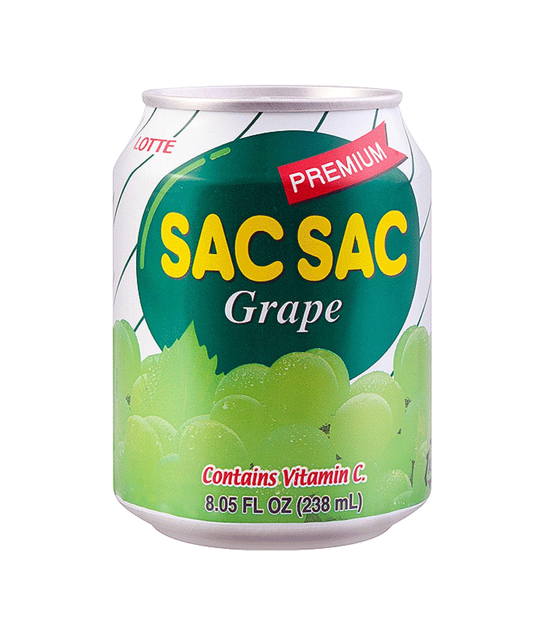 Напій Lotte Sac SAc Grape негазований соковмісний 238 мл