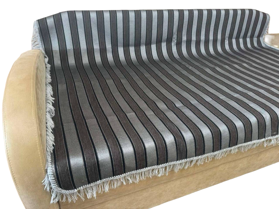 Покривало гобелен на диван 150х200 см Сірий смужка (Д-gobelen-new-002-04) - фото 1 Покривало гобелен на диван 150х200 см Сірий смужка (Д-gobelen-new-002-04) - фото 1