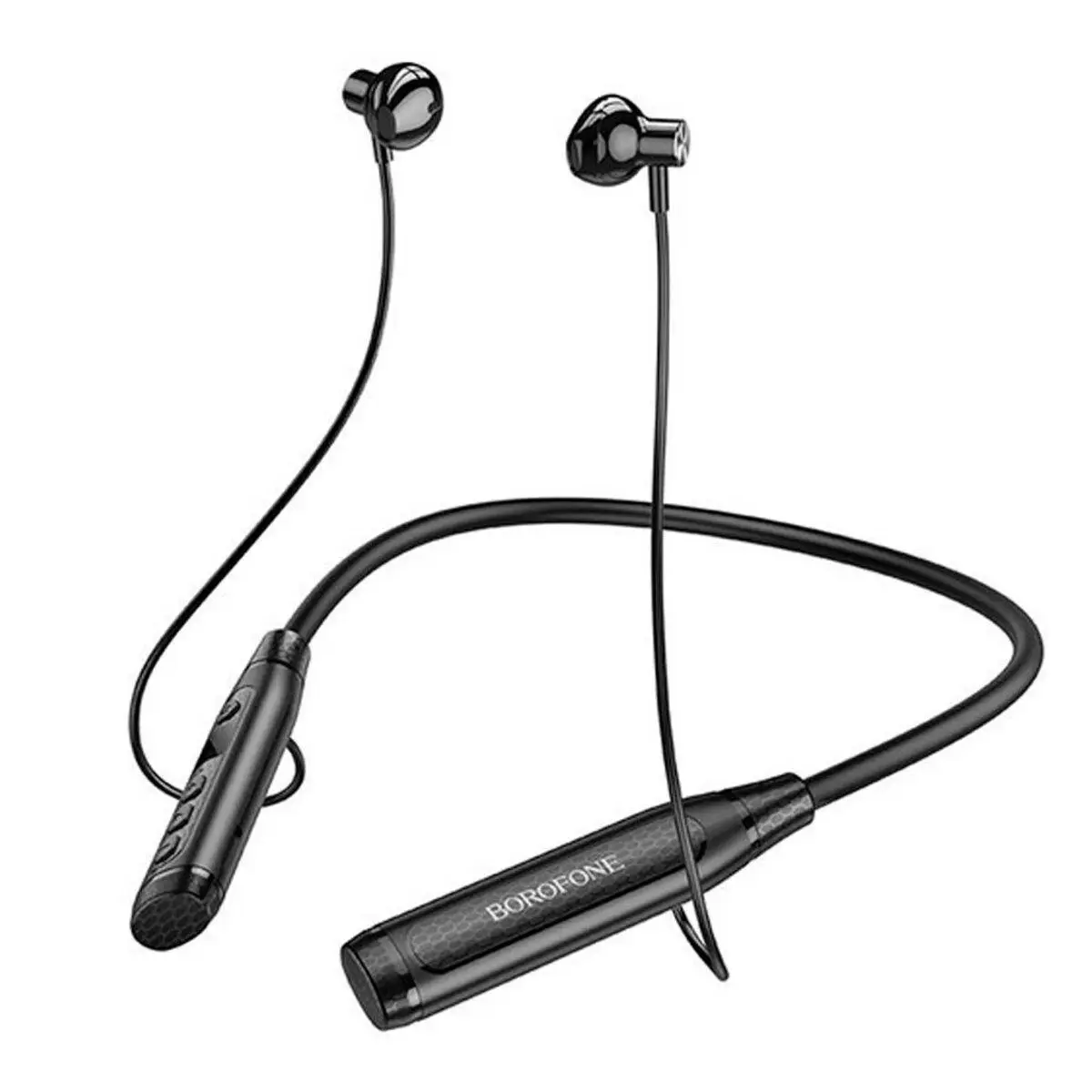 Наушники Borofone BE61 Traveller Neckband BT earphones Black - фото 3