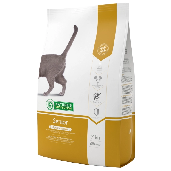 Корм сухий для літніх котів Nature's Protection Senior 7 кг з наповнювачем 3 кг (21024660)