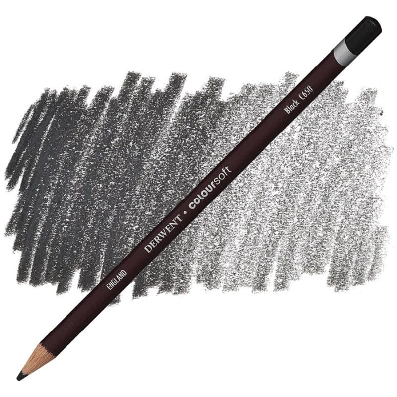 Карандаш цветной Derwent Coloursoft С650 Черный (701017)