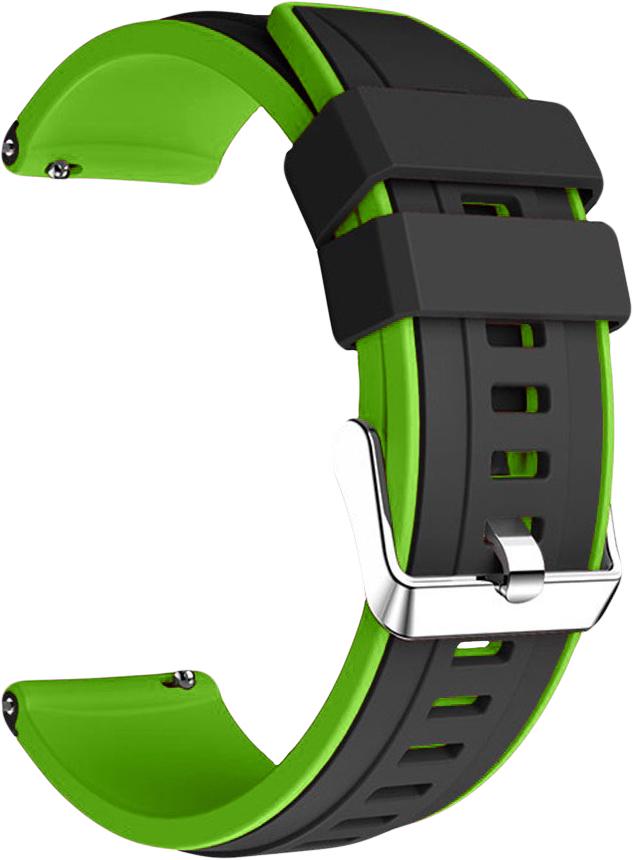 Ремешок Coholl для Amazfit Pop 3S/3R Black Green (34450-4A) - фото 2