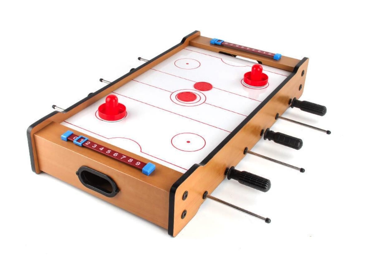 Настольный футбол и аэрохоккей мини 2в1 дерево/пластик (2588439048)