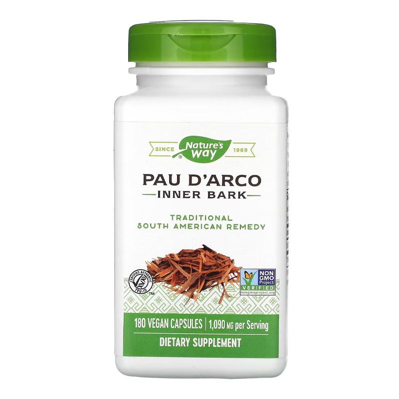 Кора муравьиного дерева Nature's Way Pau D'Arco 180 вега-капс. (22781-01) Кора муравьиного дерева Nature's Way Pau D'Arco 180 вега-капс. (22781-01)