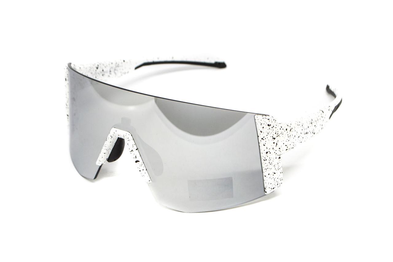 Очки Global Vision Astro G-Tech зеркальные Серый в белой оправе (69962278604565)