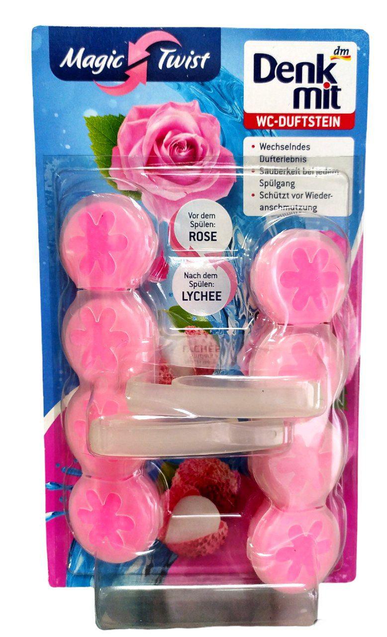 Блок в туалет Denkmit Твист роза и личи 2 шт. (00-00000940)